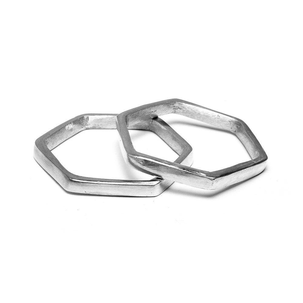 Bracciali esagonali (2 pezzi)