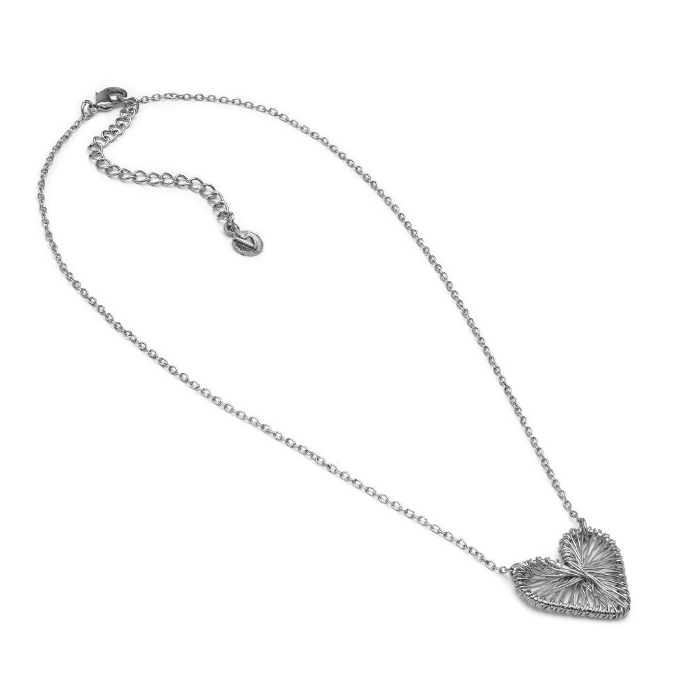 Collana cuore microfilo