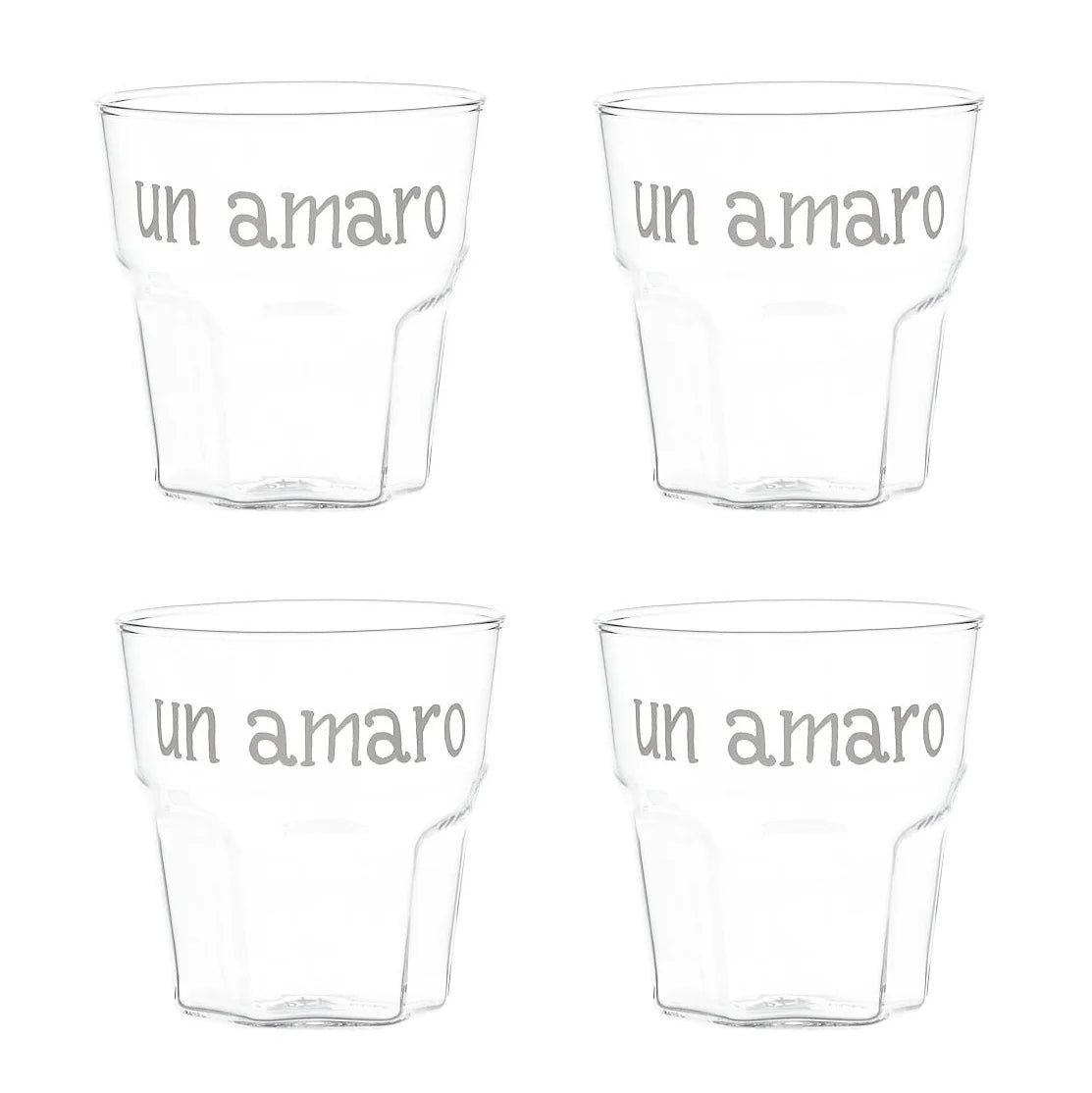 Set 4 bicchieri amaro