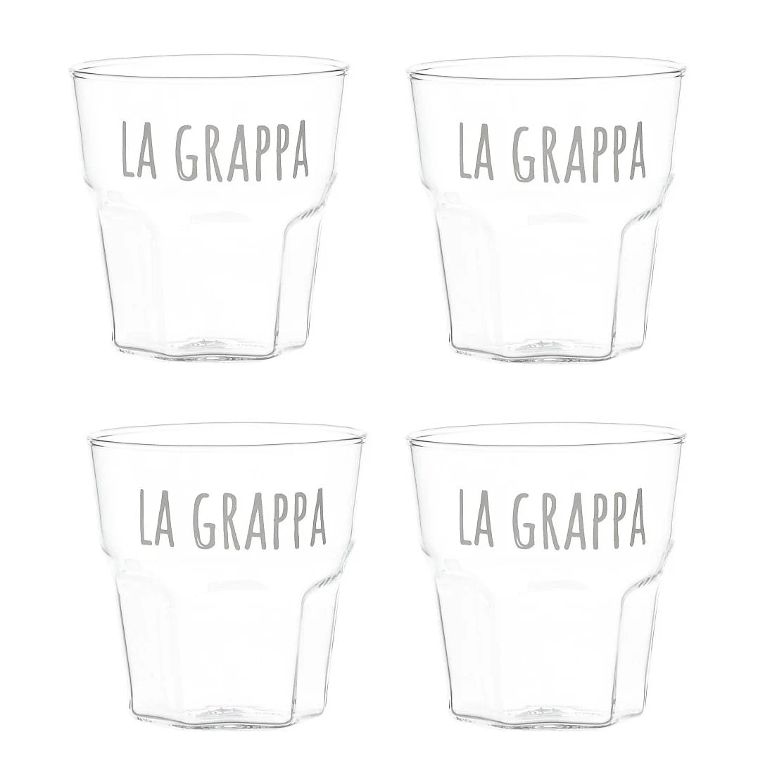 Set 4 bicchieri grappa