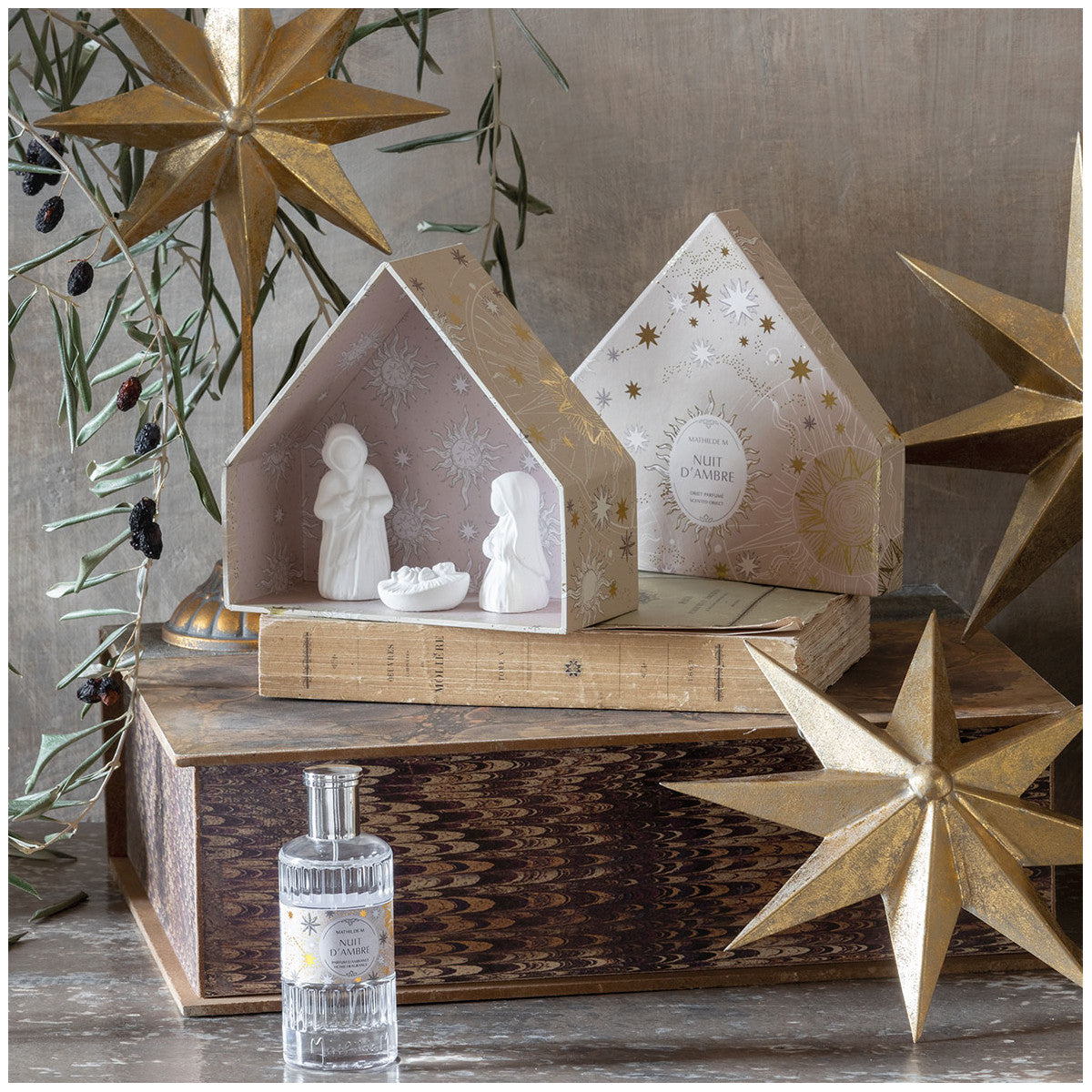Scatola presepe in gesso