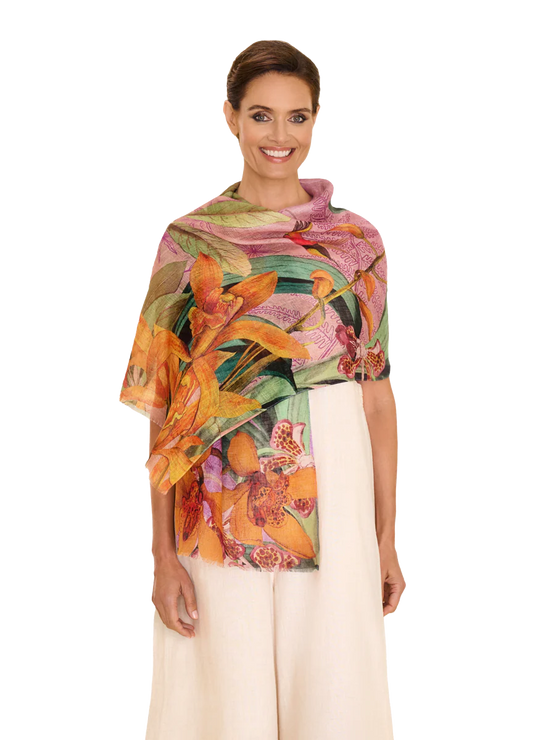 Pashmina fiori di lavanda