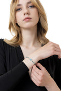 Bracciale elastico con apatite