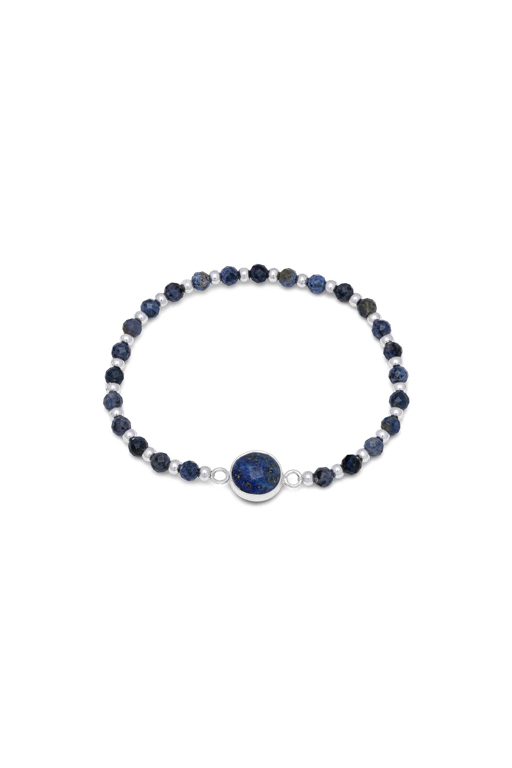 Bracciale elastico con lapislazzuli