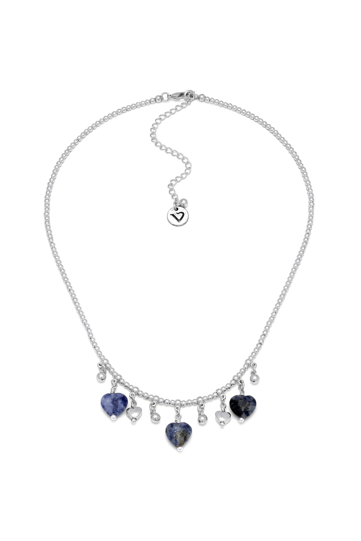 Collana con cuori in lapislazzuli