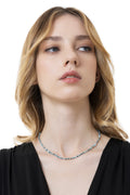 Collana corta con apatite