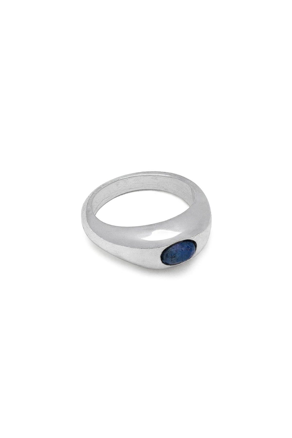 Anello ovale lapislazzuli