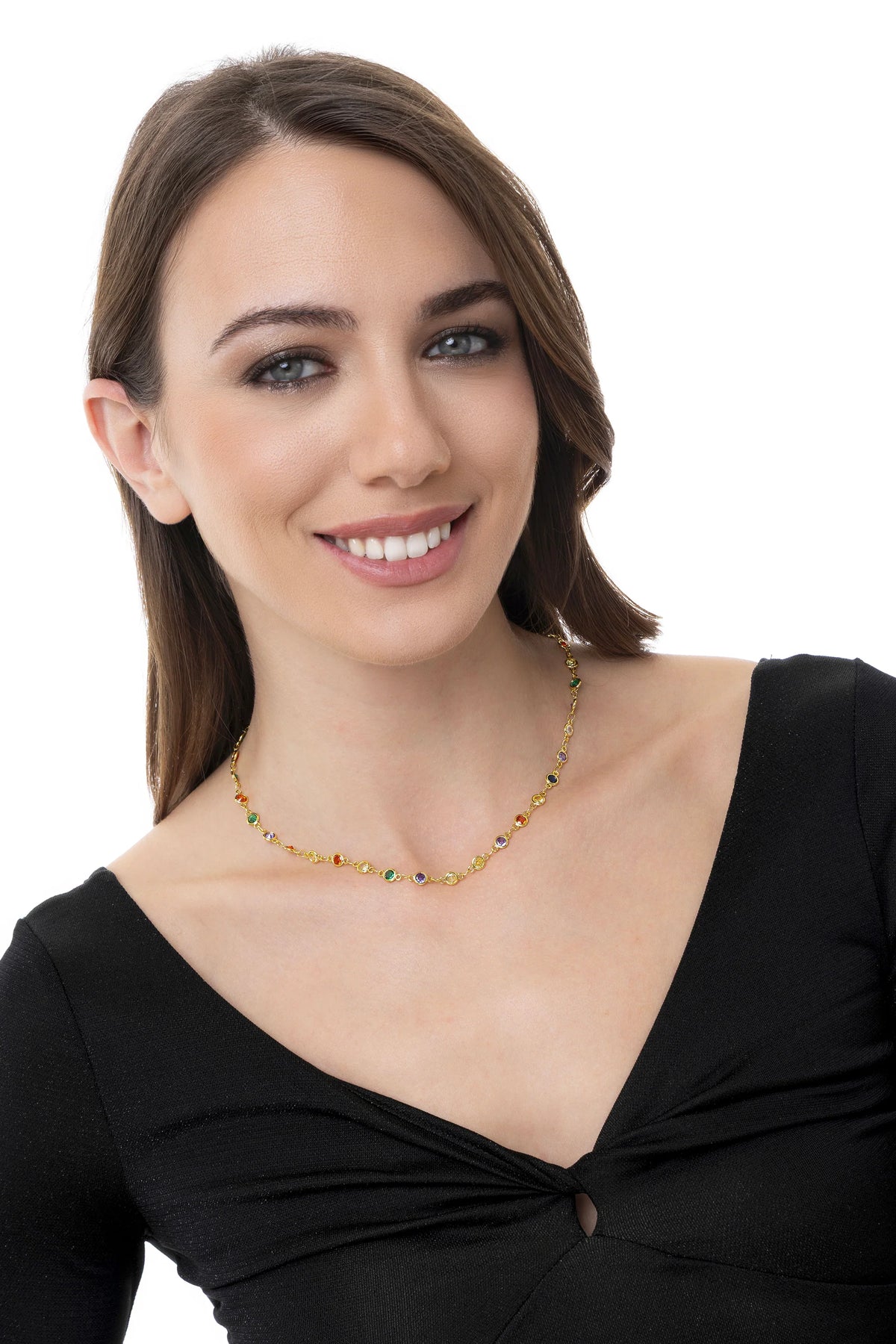 Collana tennis zirconi