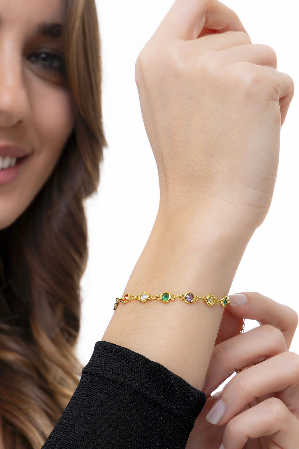 Bracciale tennis zirconi