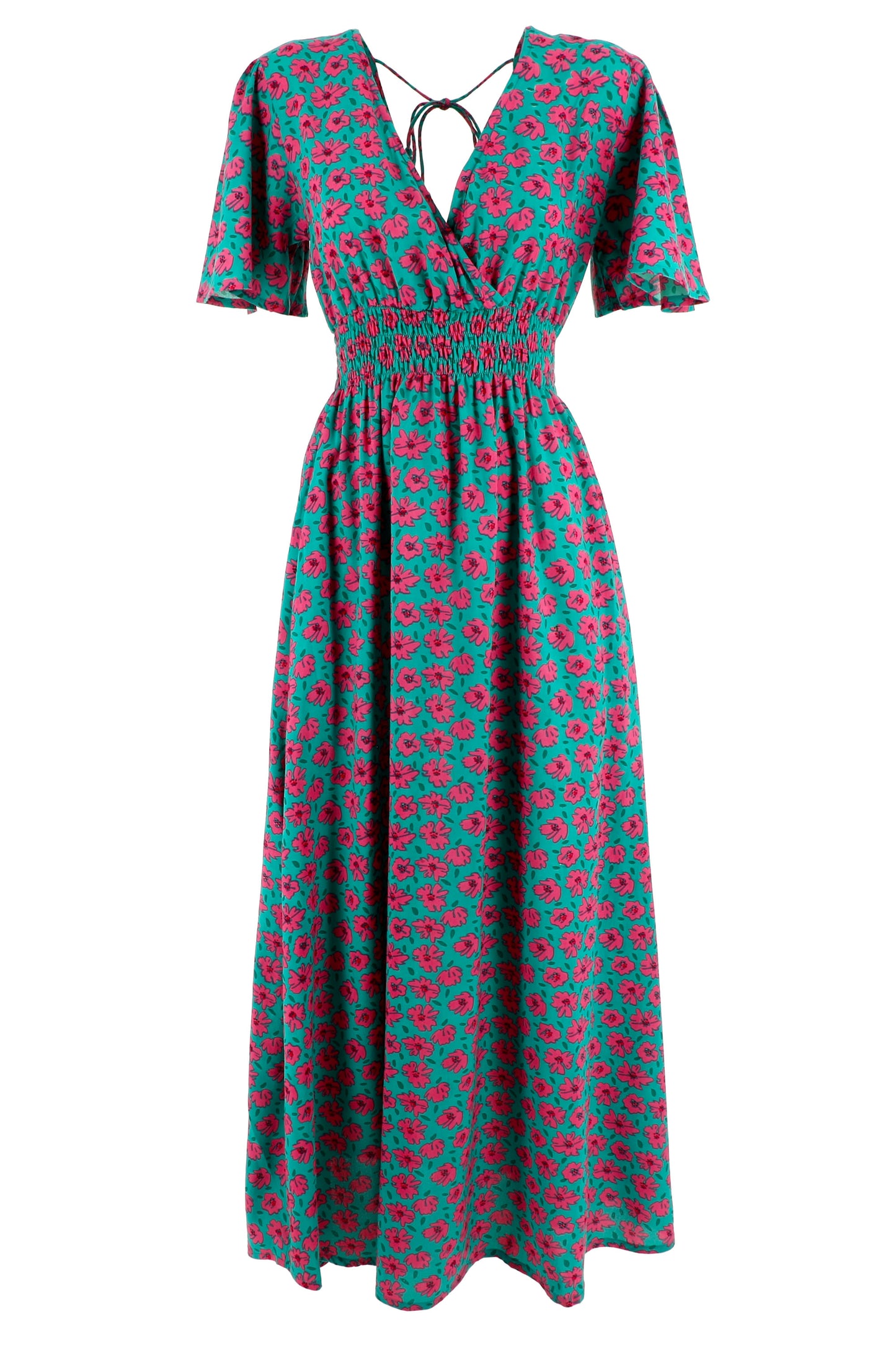 Vestito lungo Cosima fucsia