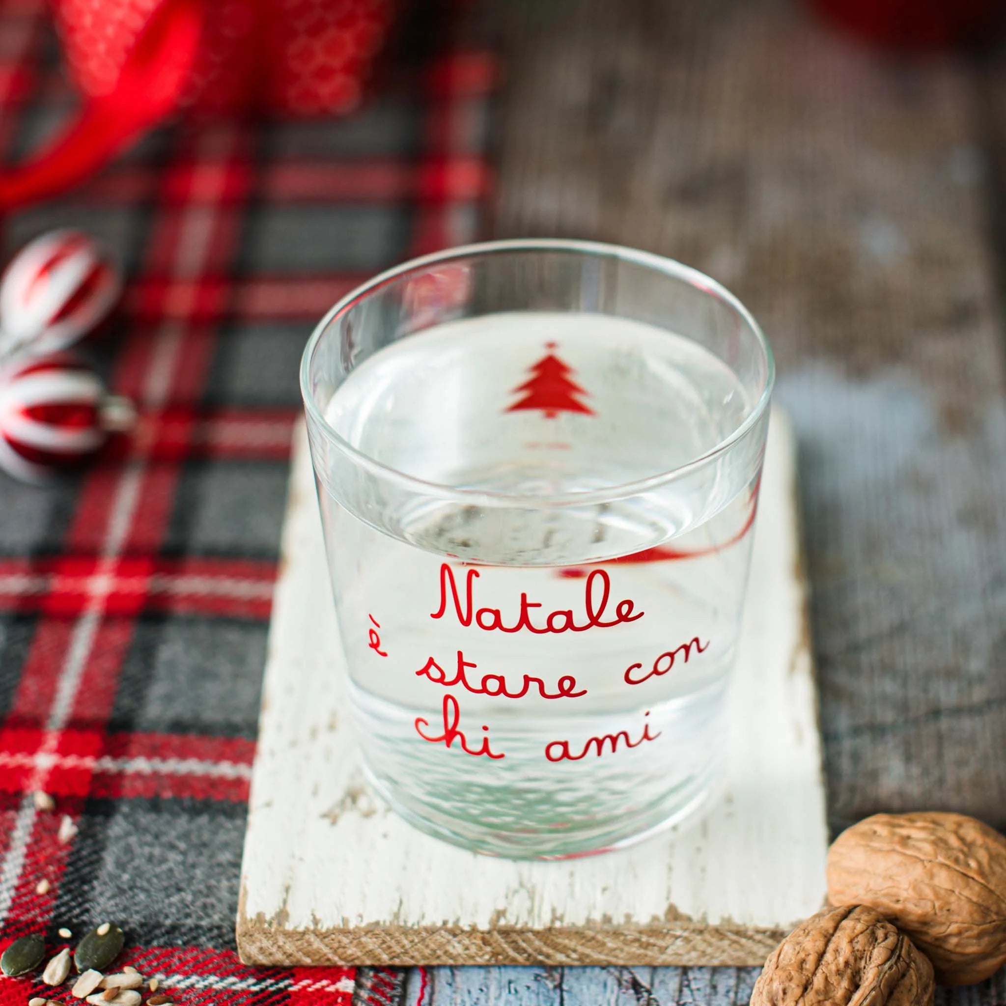 Set 6 bicchieri Natale è stare con chi ami