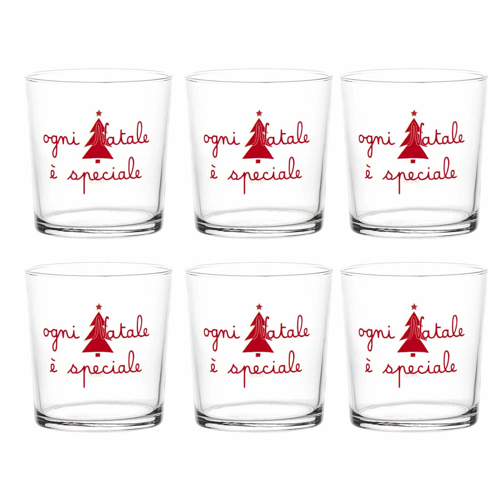 Set 6 bicchieri Ogni Natale è speciale