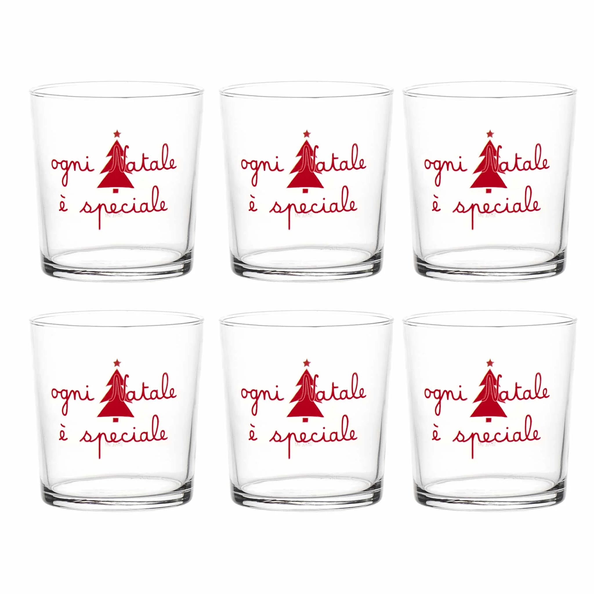 Set 6 bicchieri Ogni Natale è speciale
