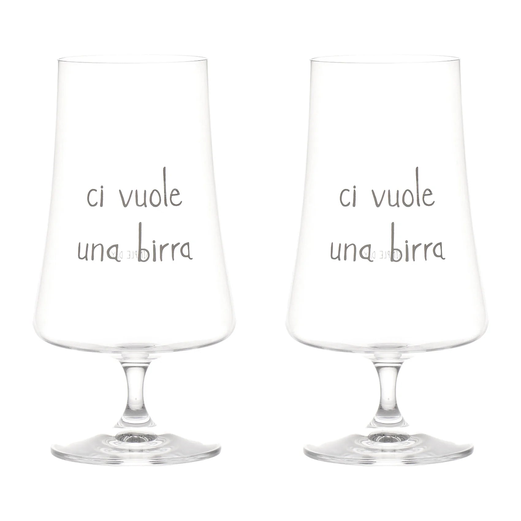Set 2 Bicchieri birra Ci vuole una birra