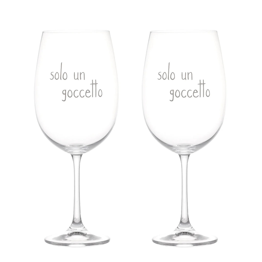 Set 2 calici Solo un goccetto