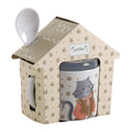 Bicchiere/tazza con beccuccio e cucchiaio gatto