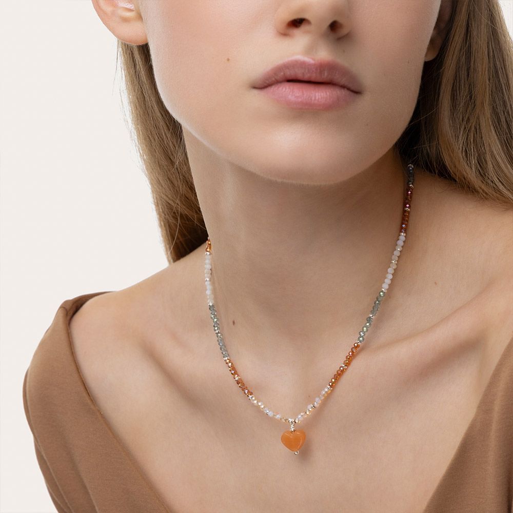 Collana multicolor cuore