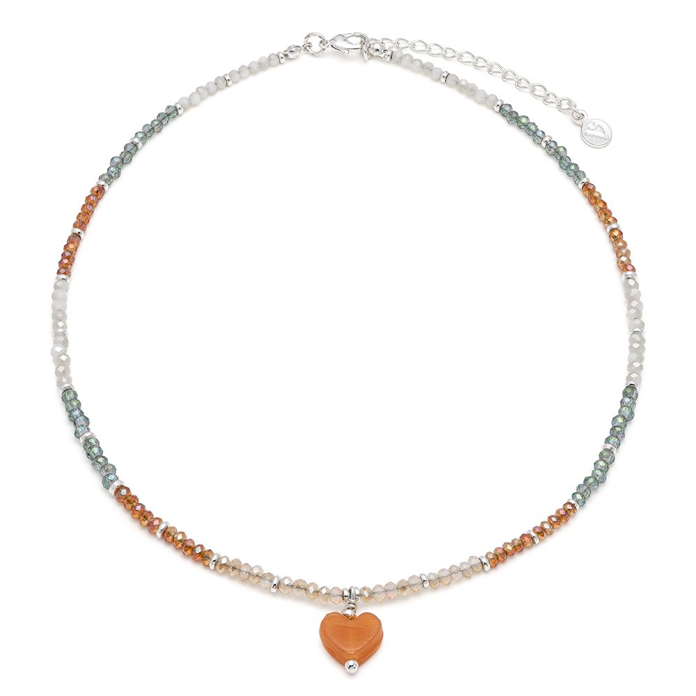 Collana multicolor cuore