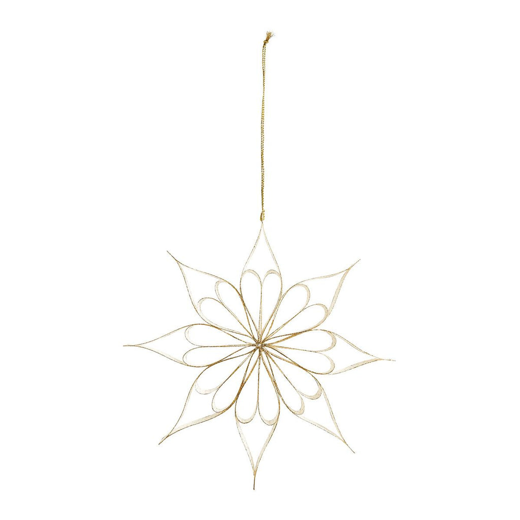 Decorazione fiore bianco di carta