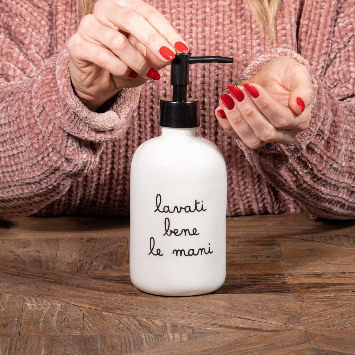 Dosasapone bianco Lavati bene le mani