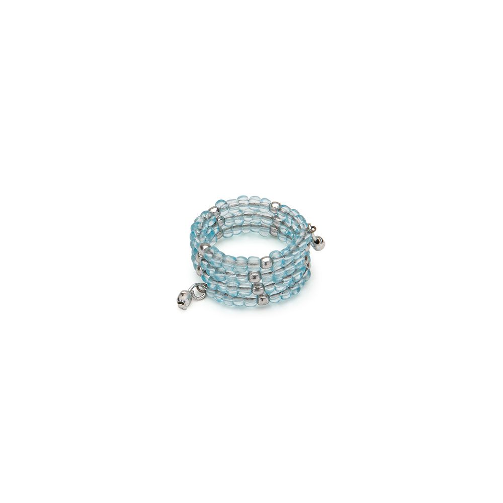 Anello molla mini perline