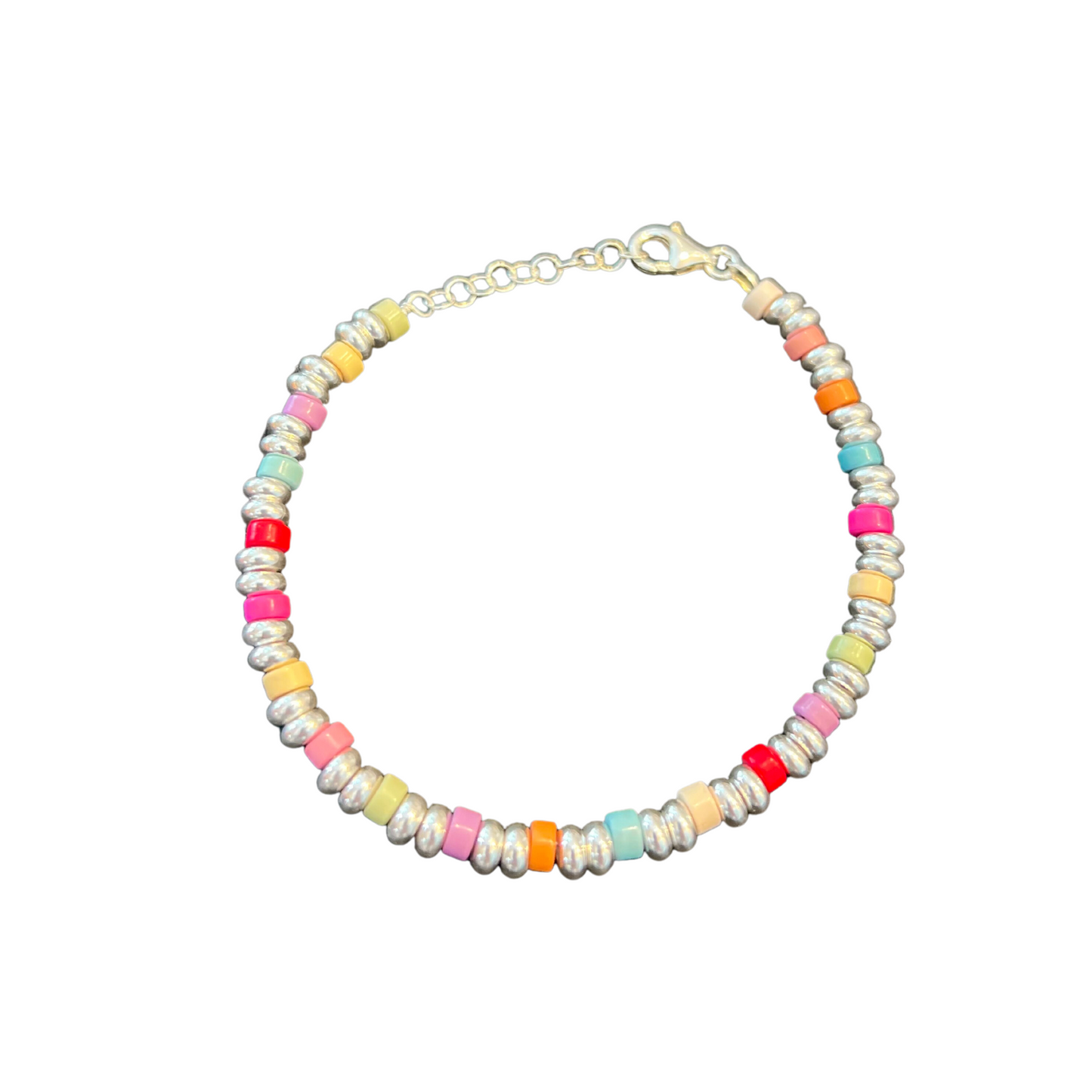 Bracciale rondelle rainbow