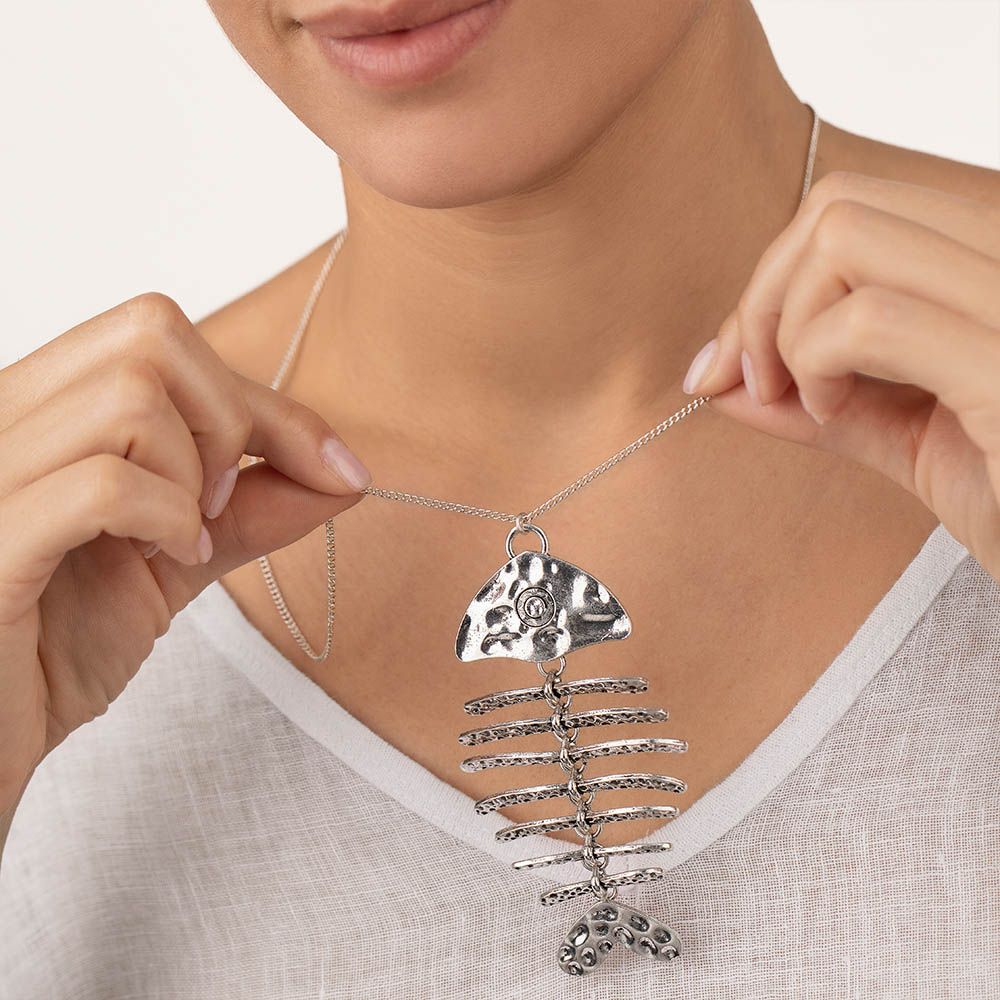 Collana pendente lisca