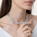 Collana tre fili serpente