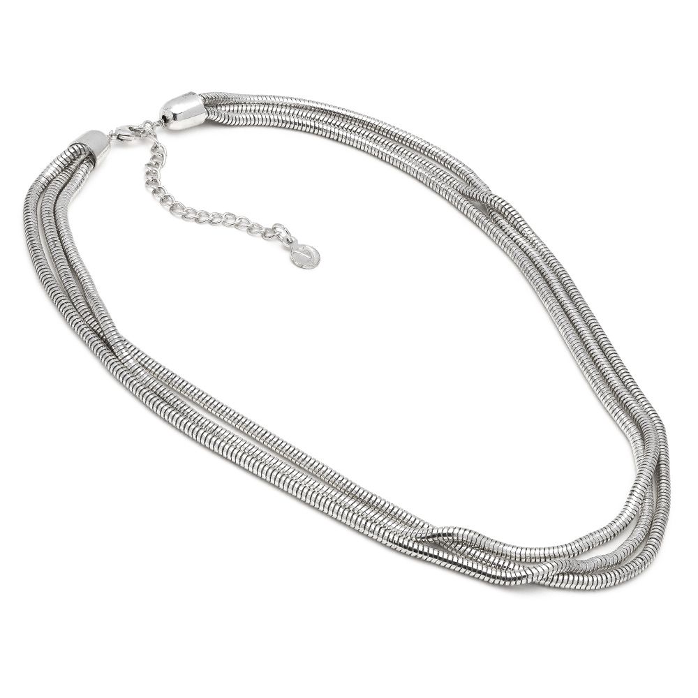 Collana tre fili serpente
