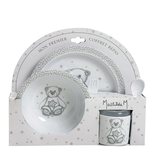 Set pappa orso grigio