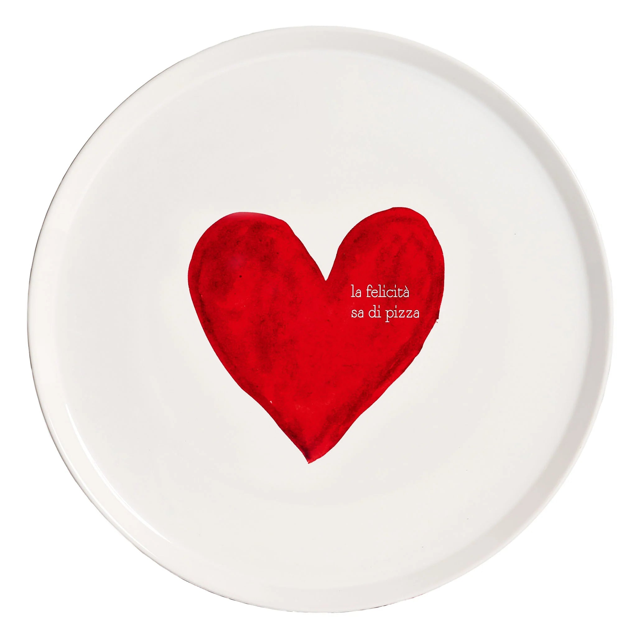 Piatto pizza La felicità sà di pizza