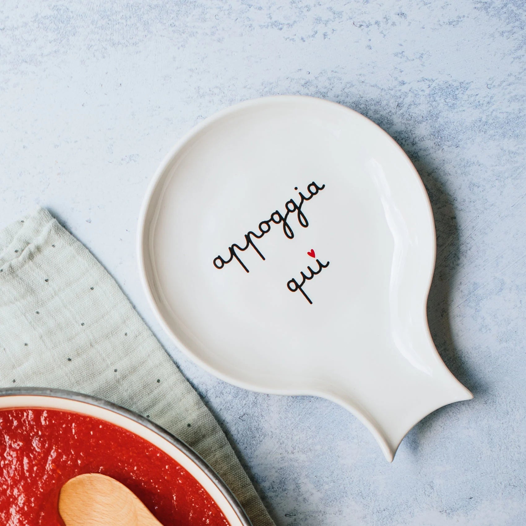 Poggiamestolo Appoggia qui