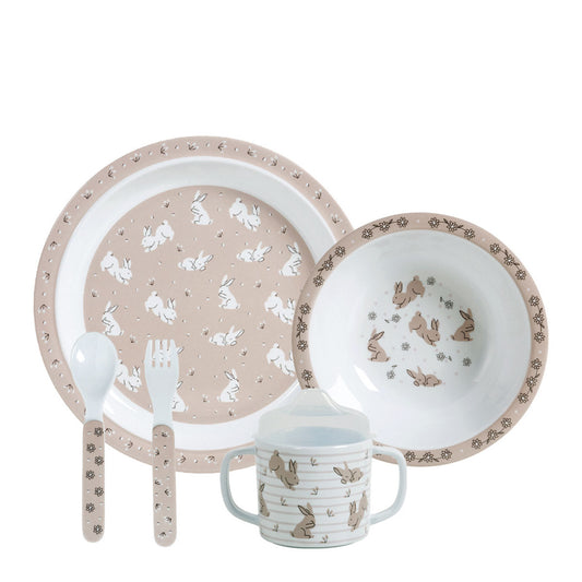 Set pappa coniglio rosa