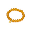 Bracciale elastico beads medie - ambra chiara