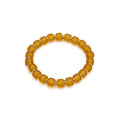 Bracciale elastico cilindrici - ambra chiara