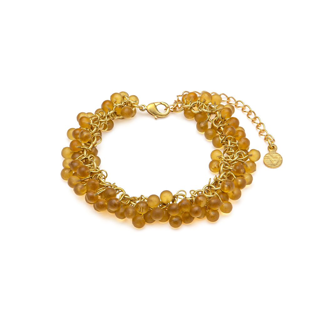 Bracciale Mogra - ambra chiara
