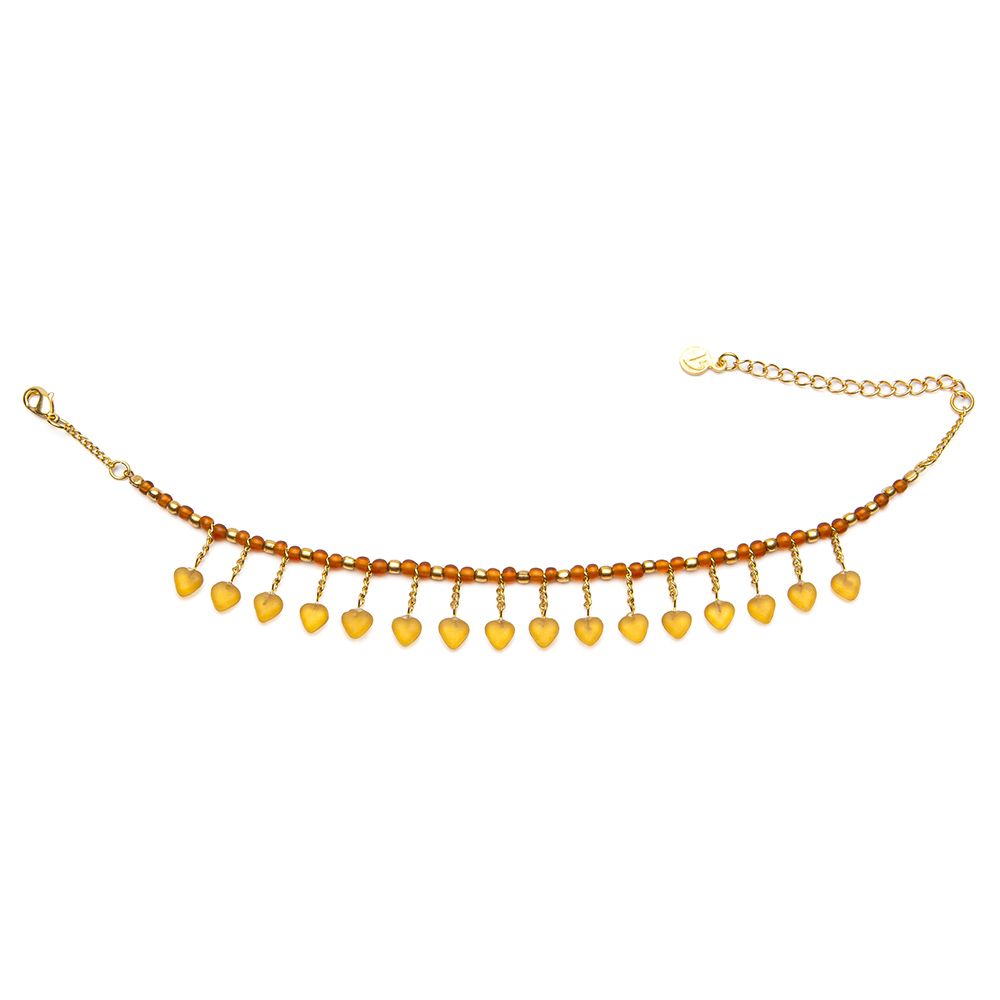Cavigliera pendenti cuori