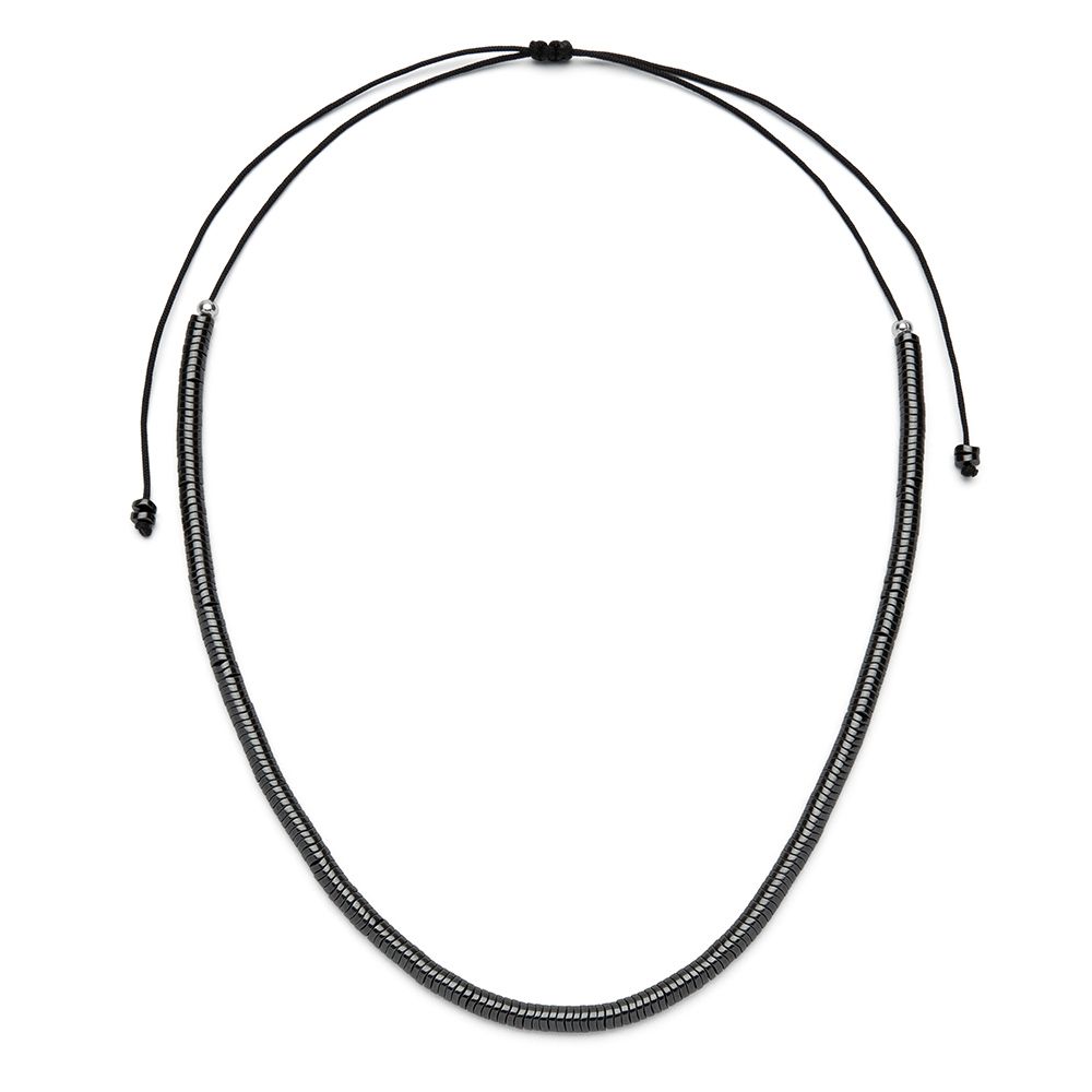 Collana filo snake ematite