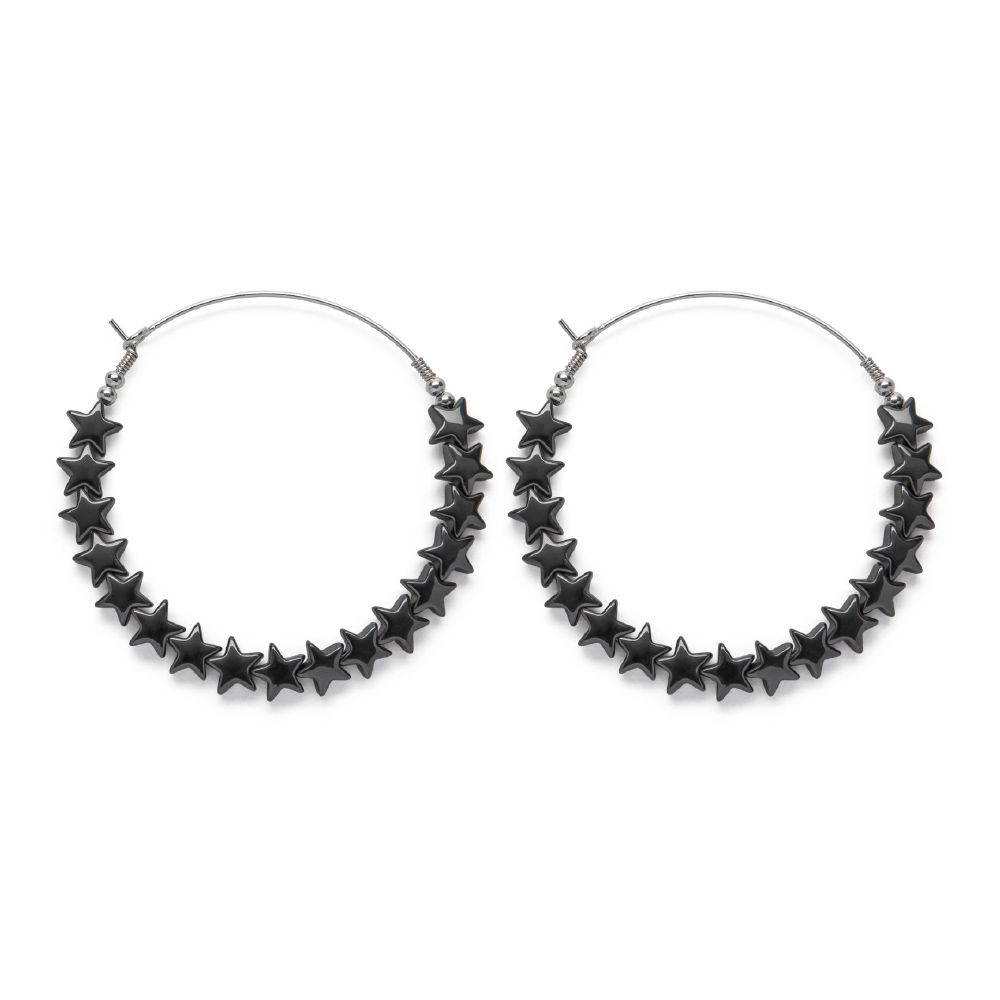 Orecchini stelle ematite