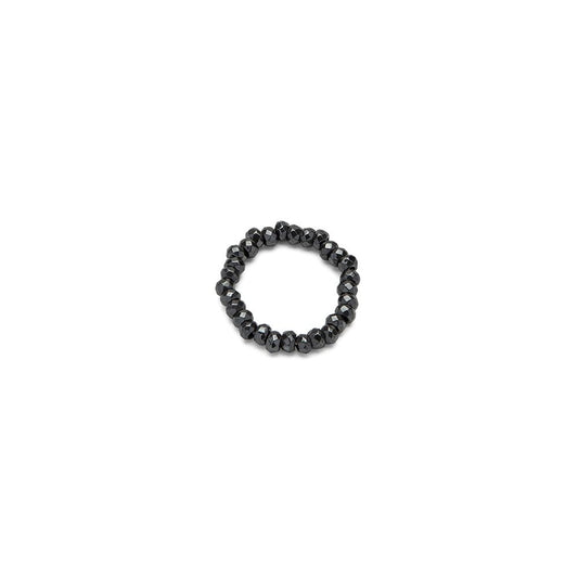 Anello elastico cuore pendente ematite