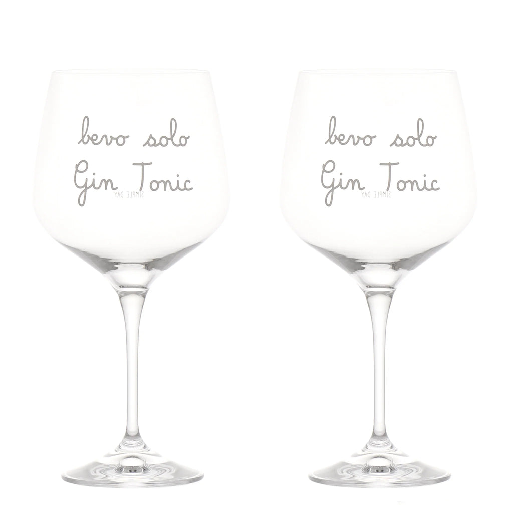Set 2 calici Bevo solo gin tonic