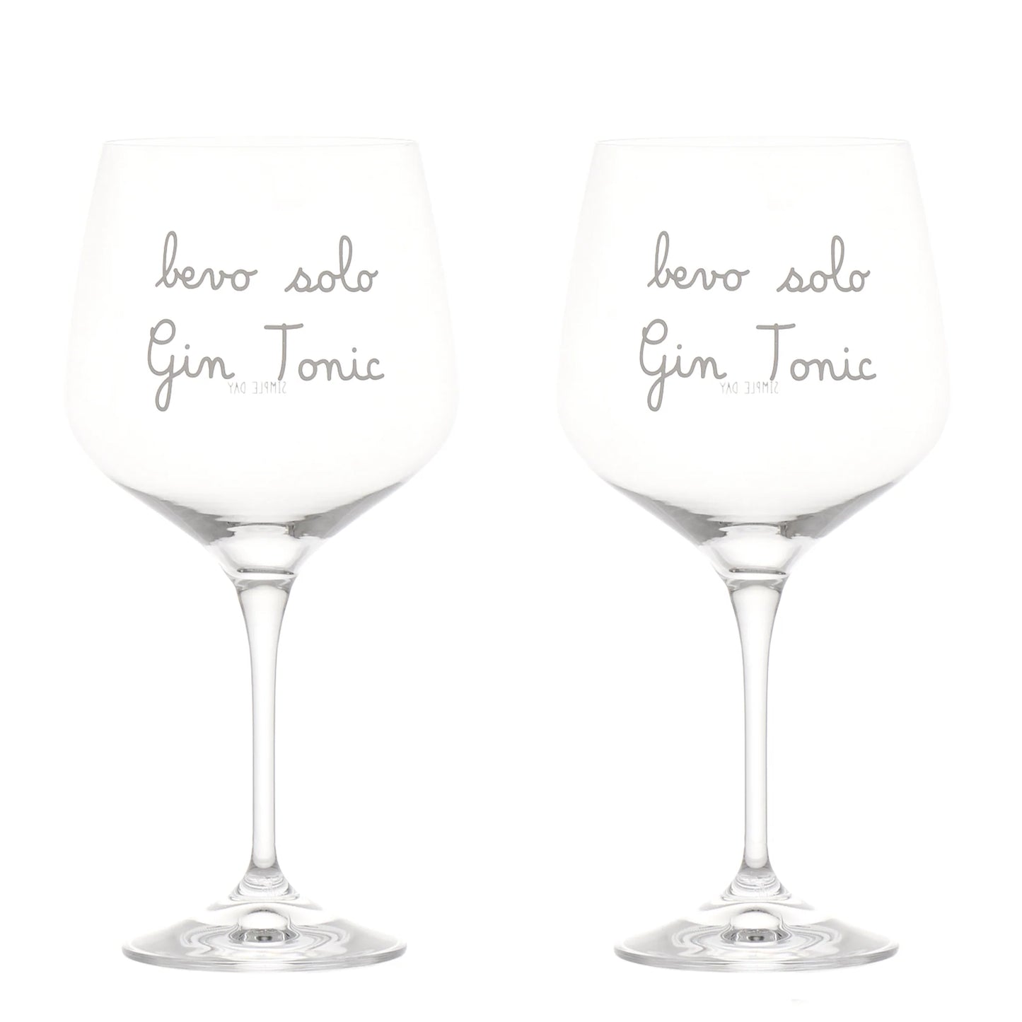 Set 2 calici Bevo solo gin tonic