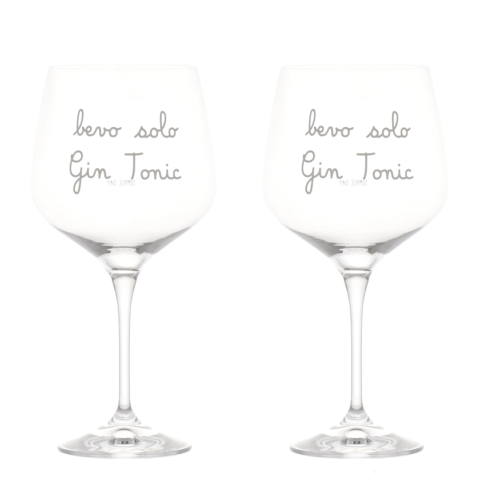 Set 2 calici Bevo solo gin tonic