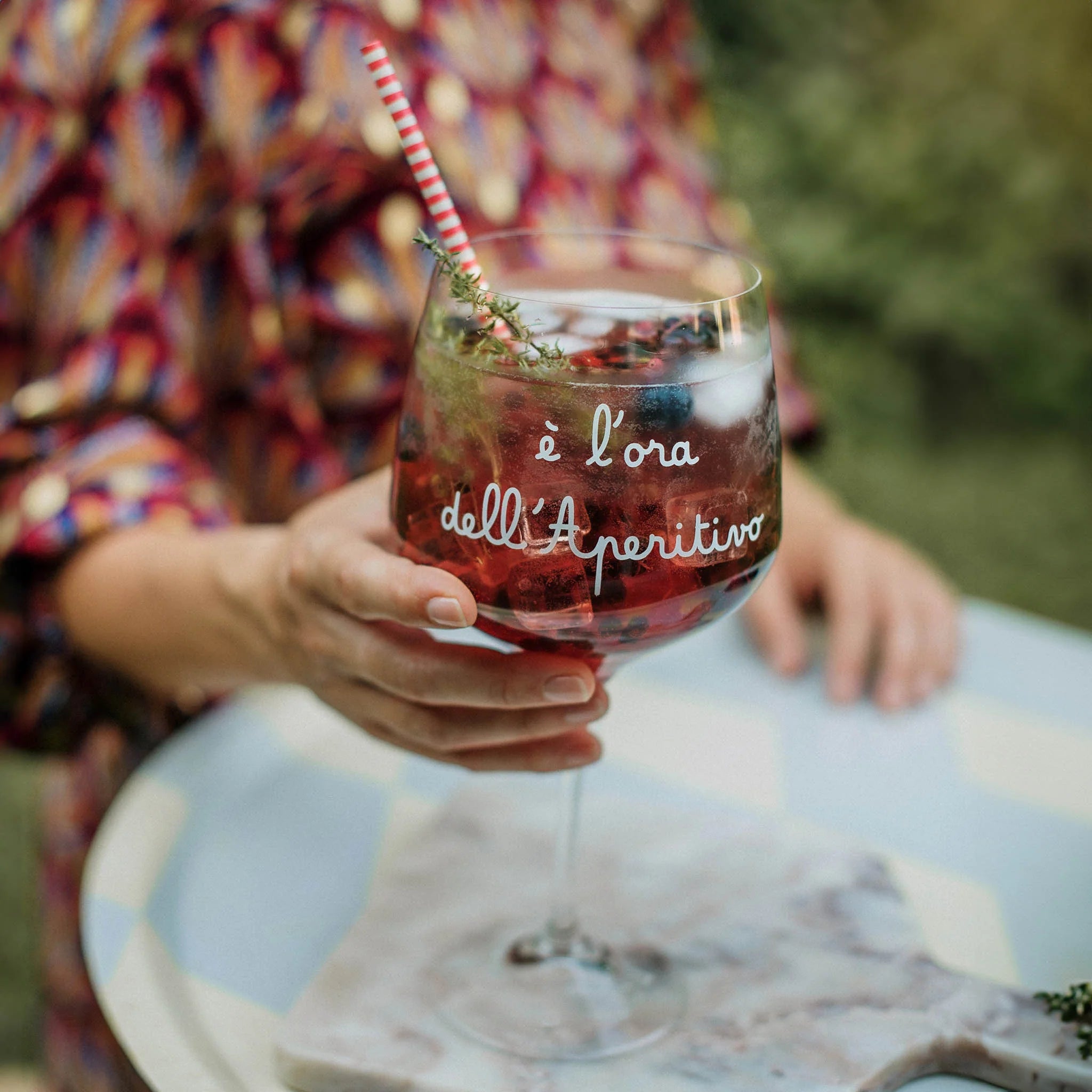 Set 2 calici È l'ora dell'aperitivo