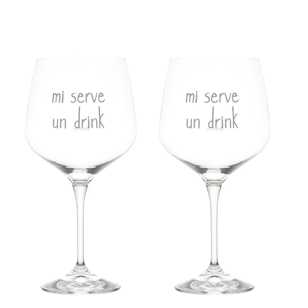 Set 2 calici Mi serve un drink