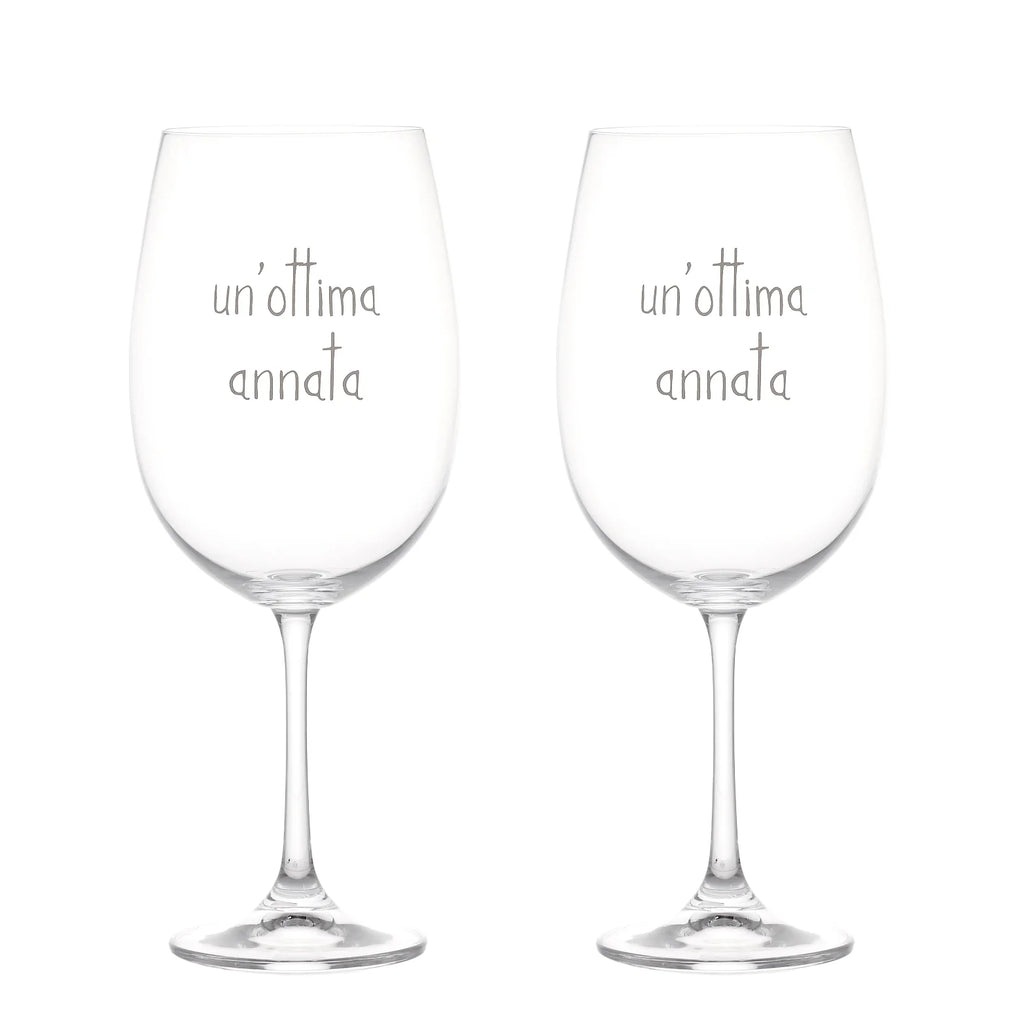 Set 2 calici Un'ottima annata