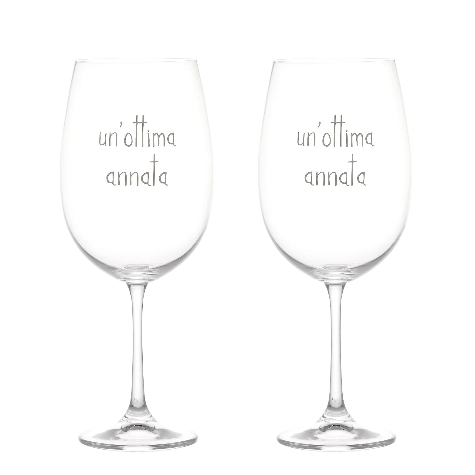 Set 2 calici Un'ottima annata