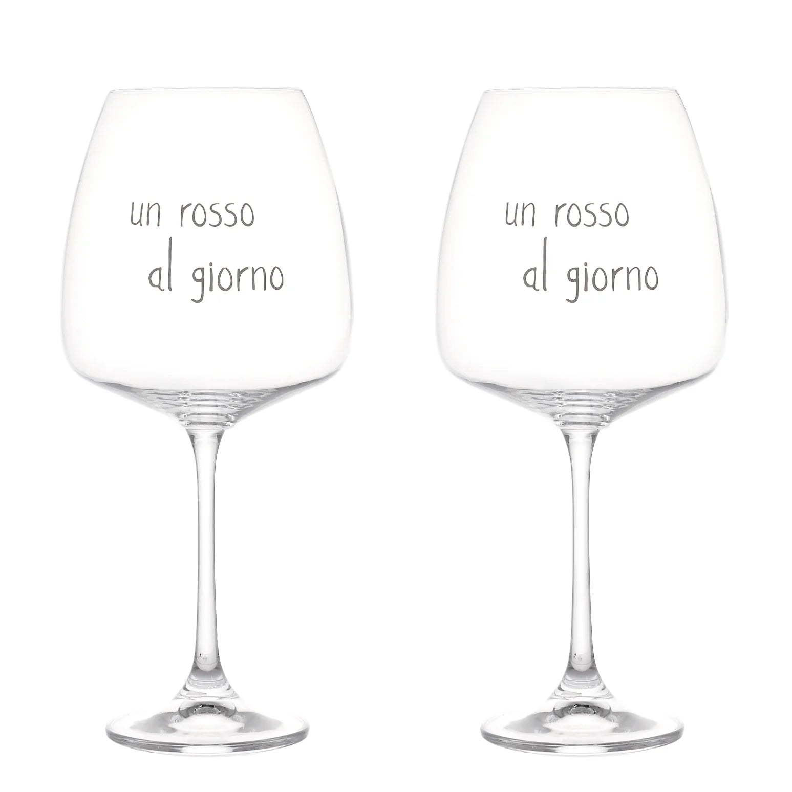 Set 2 calici Un rosso al giorno