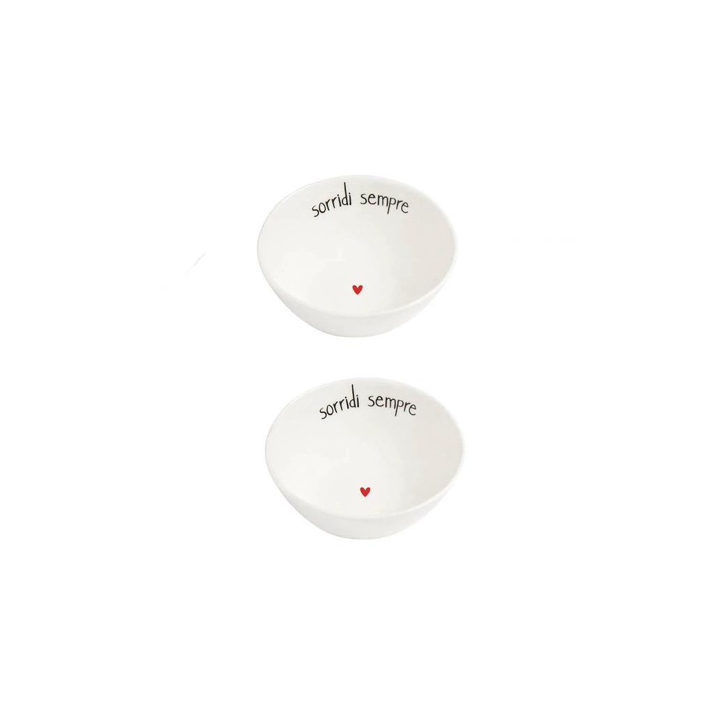 Set 2 coppette Sorridi sempre - tg S