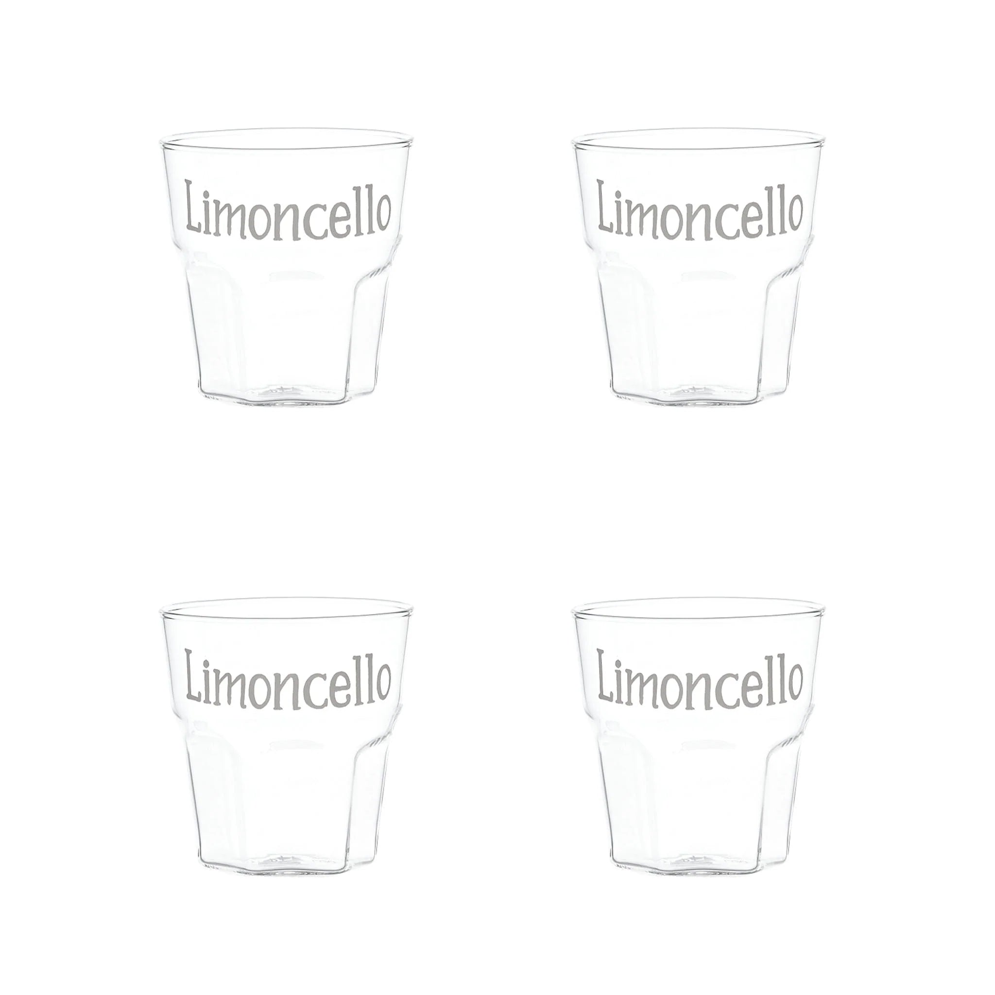 Set 4 bicchierini liquore Limoncello